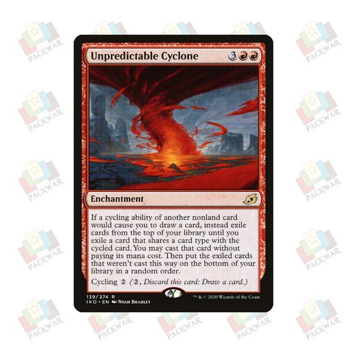 牌客窝 万智牌 难测气旋 Unpredictable Cyclone 金 红 闪