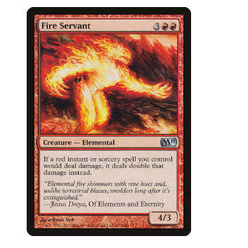 牌客窝 万智牌 火仆役 Fire Servant 银 红 闪