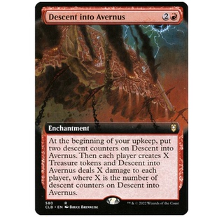 牌客窝 万智牌 深入禽绝地狱 Descent into Avernus 金 红色