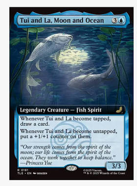 万智牌 月神与海神推与拉 Tui and La, Moon and Ocean 金 蓝色