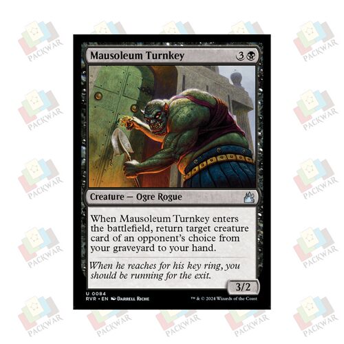 牌客窝 万智牌 陵墓看守 Mausoleum Turnkey 银 黑 闪