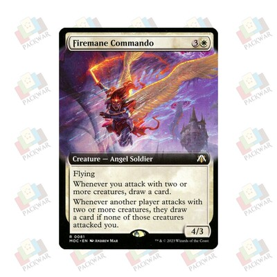 牌客窝 万智牌 炎鬃突击使 Firemane Commando 金 白 闪