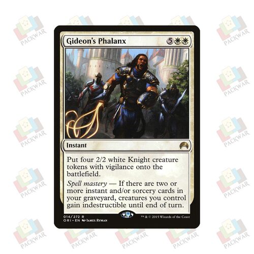牌客窝 万智牌 基定的方阵兵团 Gideon's Phalanx 金 白 闪
