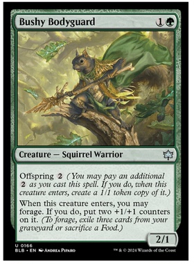 牌客窝 万智牌  茂叶保镖 Bushy Bodyguard 银  绿色