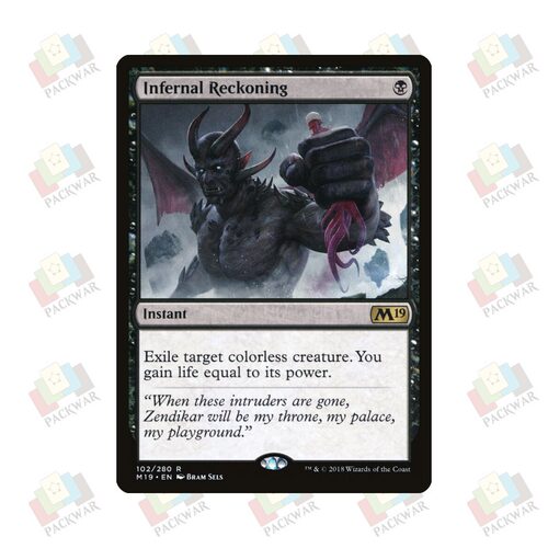 牌客窝 万智牌 狱境报复 Infernal Reckoning 金 黑 闪