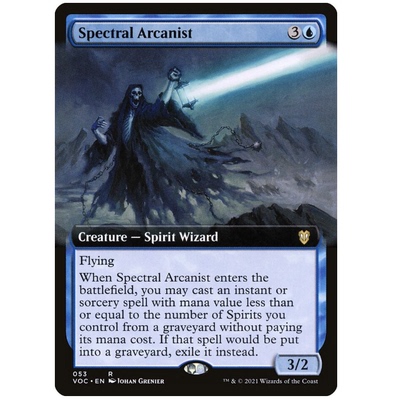 牌客窝 万智牌 幽灵奥术师  Spectral Arcanist  金 蓝