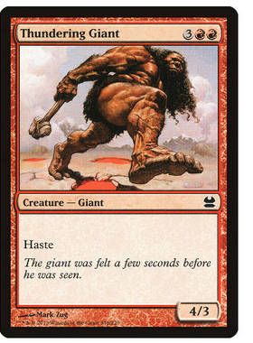 牌客窝 万智牌 雷动巨人  Thundering Giant 铁 红