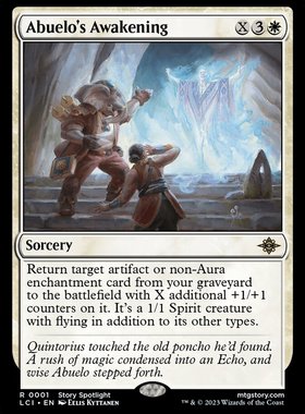 牌客窝 万智牌  先父觉醒 Abuelo's Awakening 金 白色