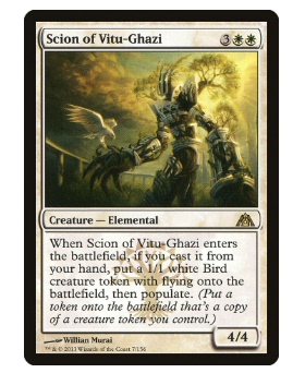 牌客窝 万智牌 维图加基后裔 Scion of Vitu-Ghazi 金 白色