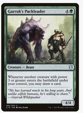 牌客窝 万智牌 贾路的兽群长 Garruk's Packleader 银 绿