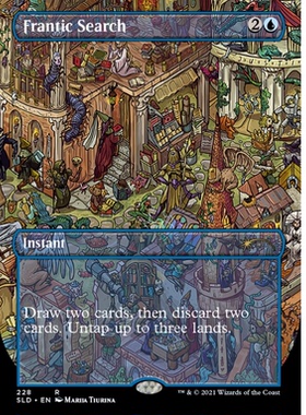 牌客窝 万智牌 狂搜乱寻 Frantic Search 金 蓝