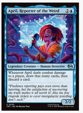 牌客窝 万智牌 怪奇记者艾普 April, Reporter of the Weird 银蓝