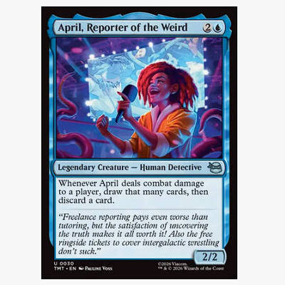 牌客窝 万智牌 怪奇记者艾普 April, Reporter of the Weird 银蓝