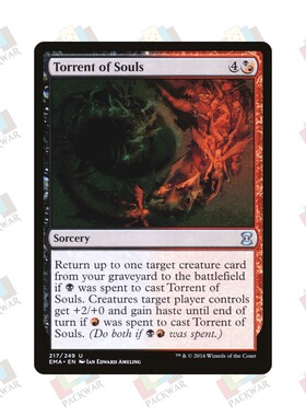 牌客窝 万智牌 灵魂奔流 Torrent of Souls 银 多色 闪