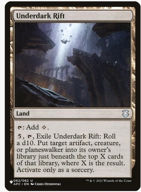 牌客窝 万智牌 幽暗地域裂缝 Underdark Rift 银 地
