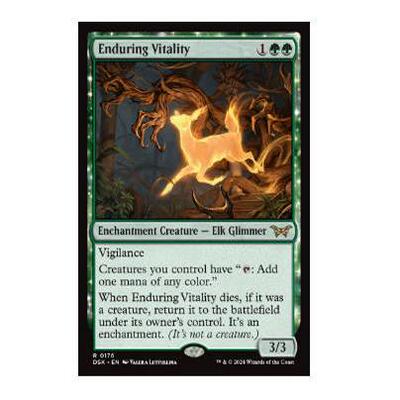 牌客窝 万智牌 永续活力体 Enduring Vitality  金 绿 闪