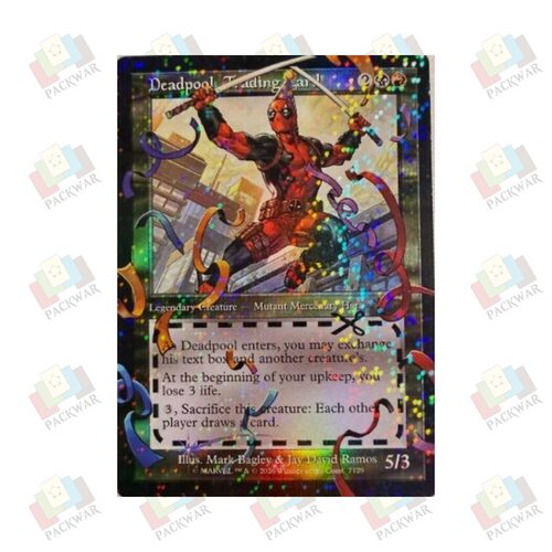 牌客窝 万智牌 集换卡牌死侍 Deadpool, Trading Card 秘稀 多色