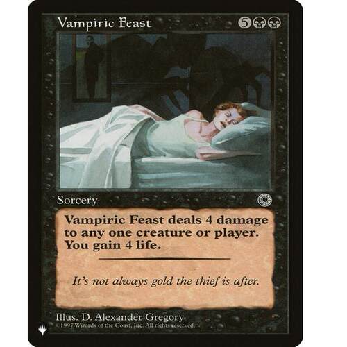 牌客窝 万智牌 吸血鬼飨宴 Vampiric Feast 银 黑