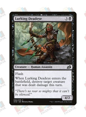牌客窝 万智牌 伏击神射手 Lurking Deadeye 铁 黑 闪