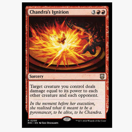 牌客窝 万智牌  茜卓扬焰 Chandra's Ignition 金 红 涟漪闪