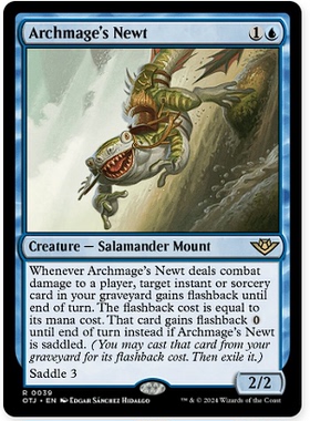 牌客窝 万智牌 大法师的蝾螈 Archmage's Newt 金 蓝