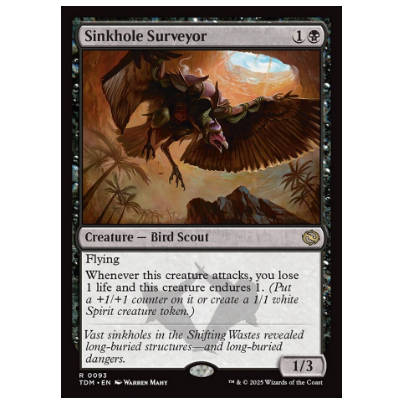 牌客窝 万智牌 地坑勘探员 Sinkhole Surveyor 金 黑 闪