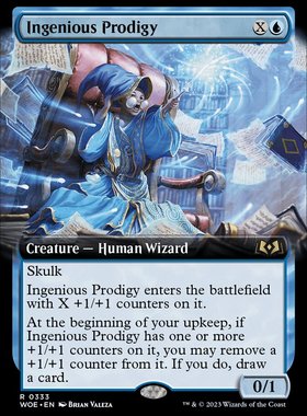 牌客窝 万智牌 妙法逸才 Ingenious Prodigy 金 蓝色