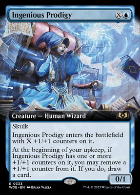 牌客窝 万智牌 妙法逸才 Ingenious Prodigy 金 蓝色