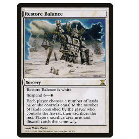 金 牌客窝 白色 Balance Restore 万智牌 恢复均势
