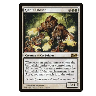 牌客窝 万智牌  阿耶尼的精卫  Ajani's Chosen 金 白