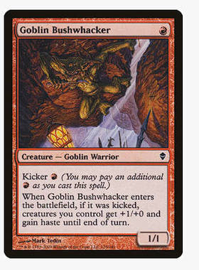 牌客窝 万智牌  开路鬼怪 Goblin Bushwhacker 铁 红 闪
