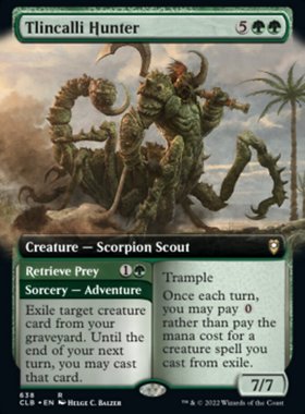 牌客窝 万智牌  蝎人族猎手 Tlincalli Hunter 金 绿色