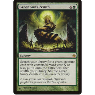 牌客窝 万智牌 绿阳当空 Green Sun's Zenith 金 绿 闪