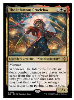 牌客窝 万智牌 恶名昭彰的虐爪 The Infamous Cruelclaw  秘稀 多