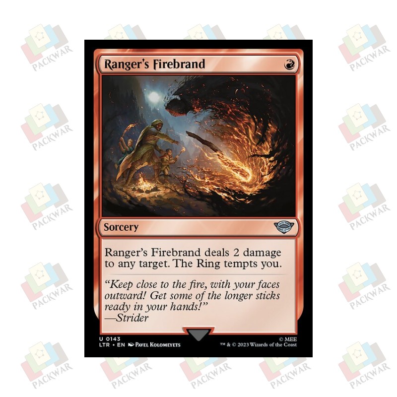 牌客窝 万智牌 游民惹事 Ranger's Firebrand 银 红 闪