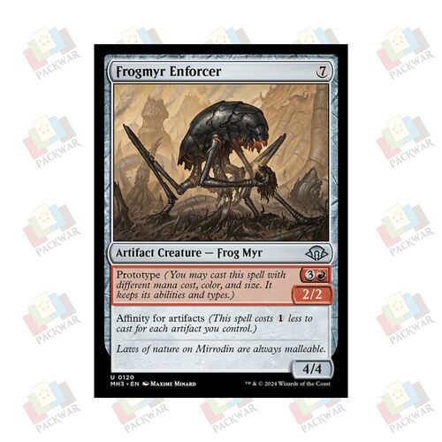 牌客窝 万智牌  执法蛙秘耳 Frogmyr Enforcer 银 神器 闪