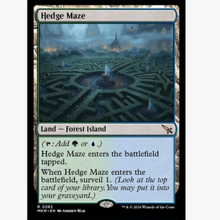 牌客窝 万智牌 树篱迷宫 Hedge Maze 金 地