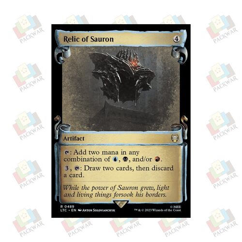 牌客窝 万智牌 索隆遗宝 Relic of Sauron 金 无色 闪