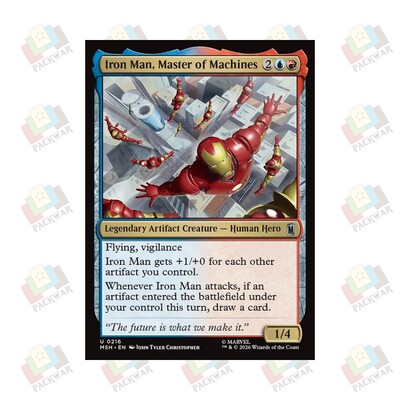 万智牌 机器大师钢铁侠 Iron Man, Master of Machines 银 多色