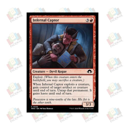 牌客窝 万智牌 炼狱诱引魔 Infernal Captor 铁 红 闪