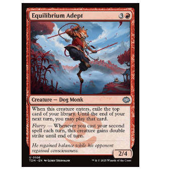牌客窝 万智牌  均衡专家 Equilibrium Adept 银 红 闪