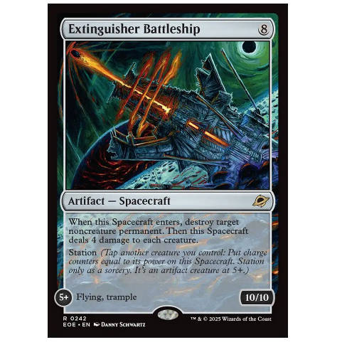 牌客窝 万智牌 灭绝战舰 Extinguisher Battleship 金 无色