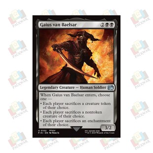 Gaius 盖乌斯·范·巴埃萨 van Baelsar 黑色 牌客窝 银 万智牌