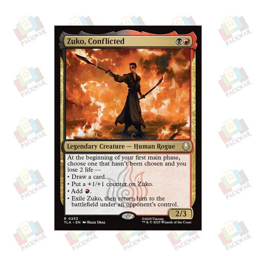 牌客窝 万智牌 内心纠结的苏科 Zuko, Conflicted 金 多色 闪