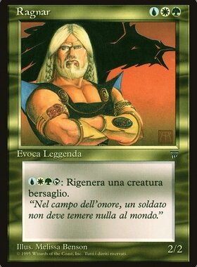 君君的牌客窝 万智牌 LEG传承 Ragnar 拉格纳 意大利文 多色铁