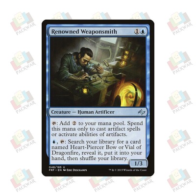 牌客窝 万智牌 享誉兵匠 Renowned Weaponsmith 银 蓝 闪