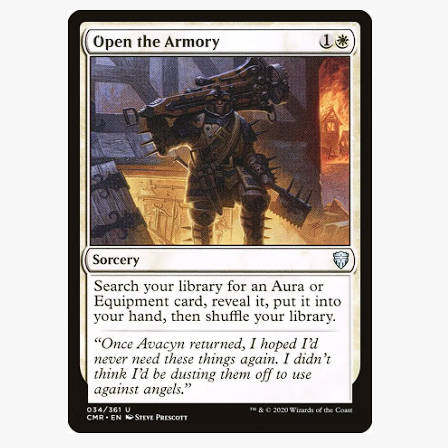 牌客窝 万智牌 打开兵械库 Open the Armory 银 白