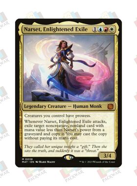万智牌 受启黜人娜尔施 Narset, Enlightened Exile 秘稀 多 闪
