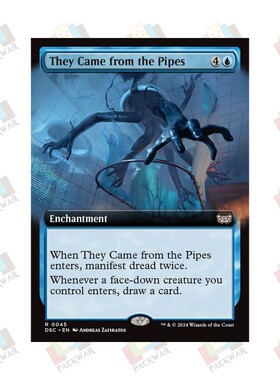 牌客窝 万智牌 水管怪象 They Came from the Pipes 金 蓝