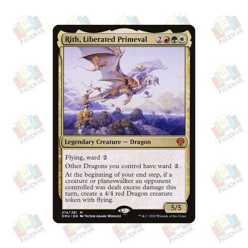 万智牌 解缚古龙丽丝 Rith, Liberated Primeval 秘稀 多色 闪